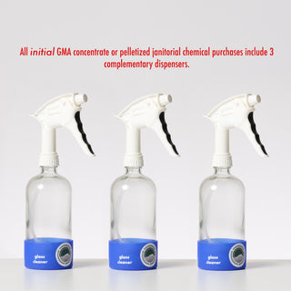 Acidic glass and mirror cleaner (unscented with vinegar odor)